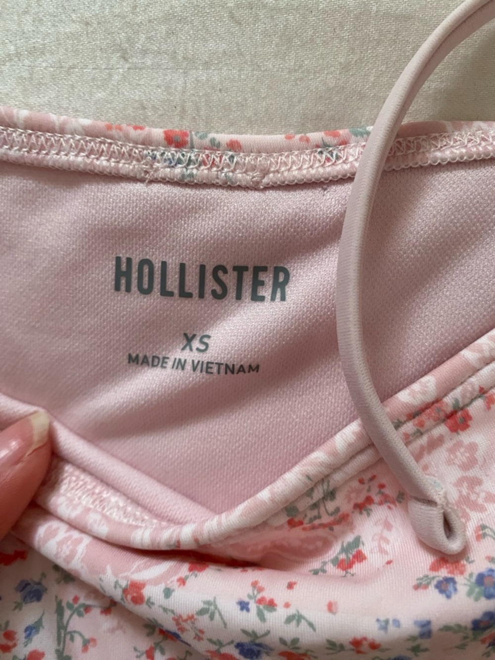 Light pink patchwork bikini - Picture 4 of 4